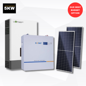 5kw Luxpower Inverter & 5kwh S.Volt Lithium Battery