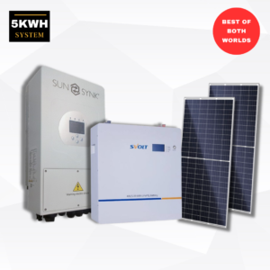 5kw SunSynk Inverter & 5kwh S.Volt Lithium Battery